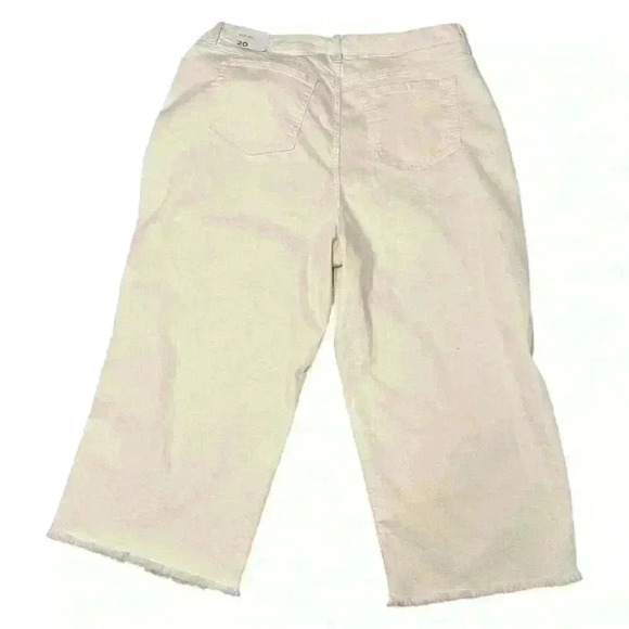 Lane Bryant Cream Ankle Cropped Jeans - Picture 2 of 9